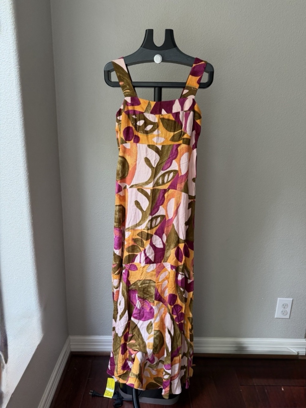 Vince Camuto Women's Multicolor Floral Square Neck Sleeveless Maxi Dress XS